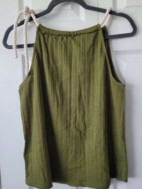 NWT SEZANE Jill Top in Green Size Small